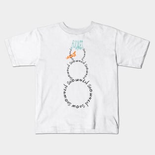 Snowman litter Kids T-Shirt